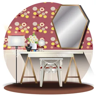 带背景的室内更衣室立面图 带背景的室内更衣室立面图