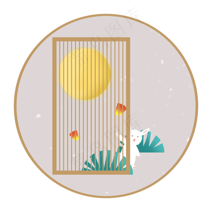 中秋节月亮中秋佳节兔子