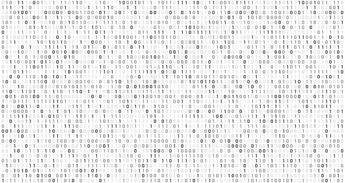 二进制矩阵码。计算机数据流、数字安全码和灰色编码信息抽象背景eps,ai矢量模版下载
