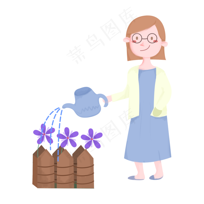 老师水壶花朵(2200X2200(DPI:300))psd模版下载