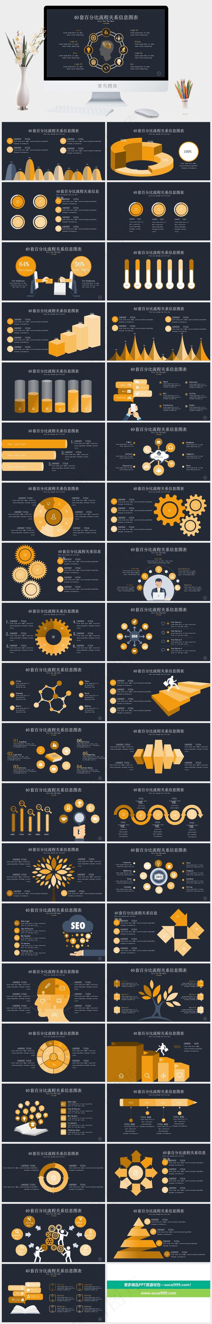 图表
灰色卡通风PPT模板