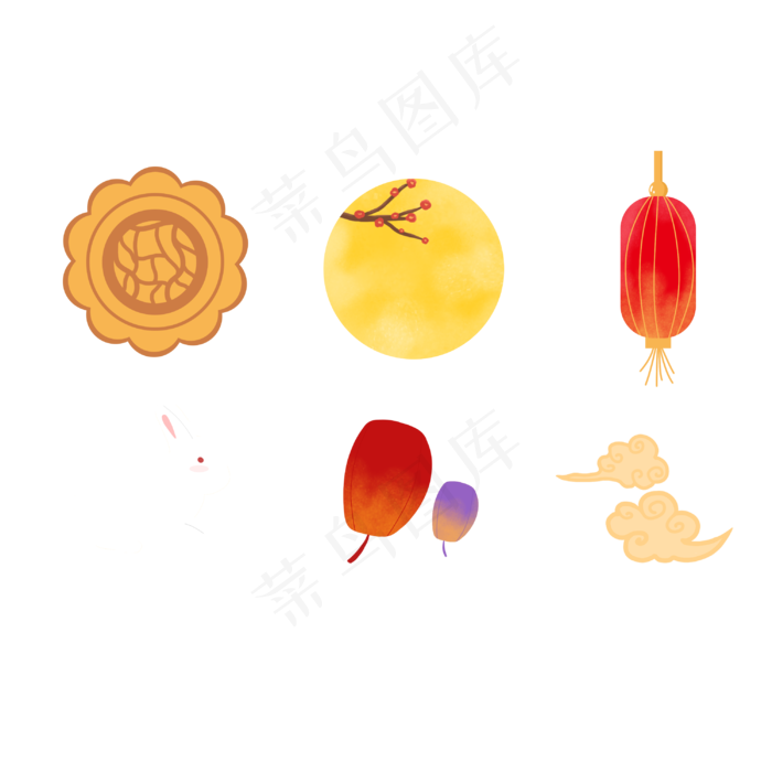 中秋图标(3000X3000(DPI:300))psd模版下载