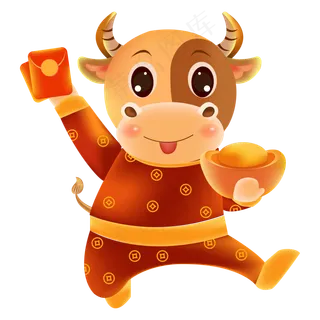 2021新年卡通牛形象