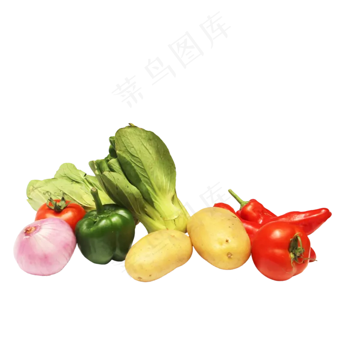 青菜葱辣椒土豆蔬菜组合(2000X2000(DPI:300))
