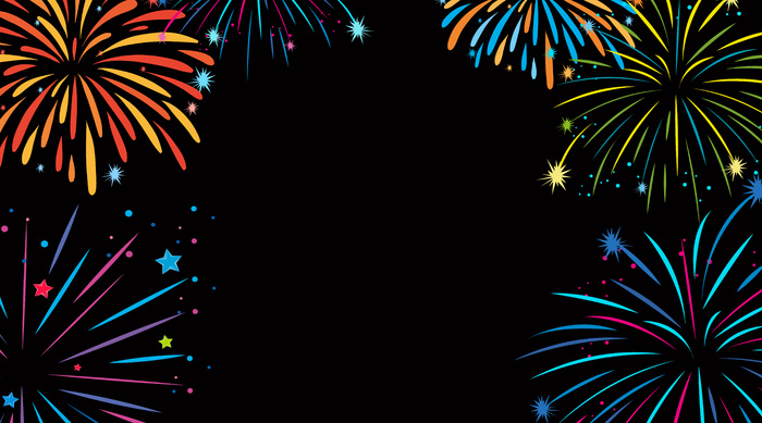 彩色烟花背景设计