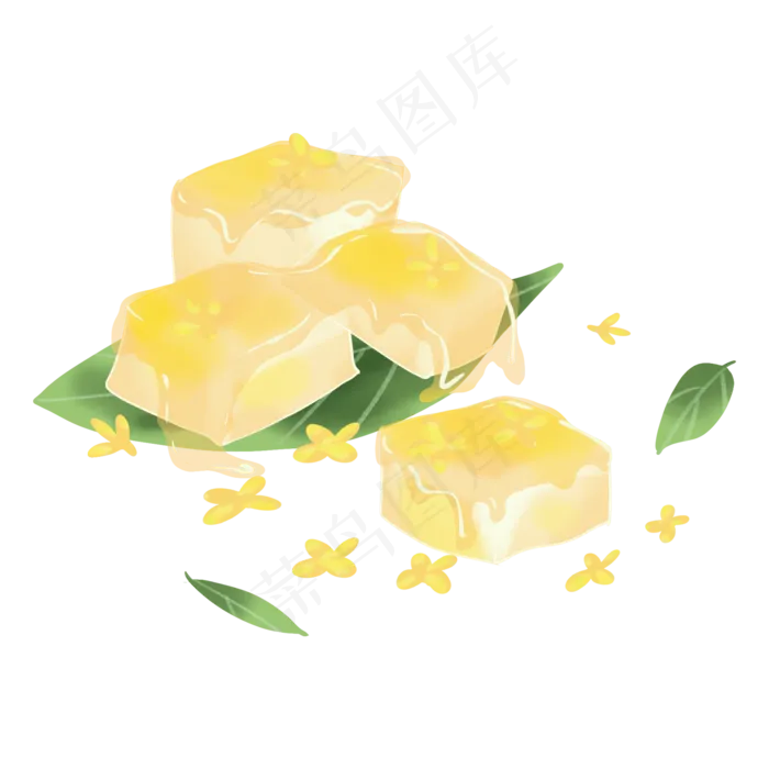 重阳节桂花糕(2000X2000(DPI:300))psd模版下载