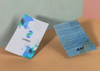 几何蓝牌公司商业模型样机纸