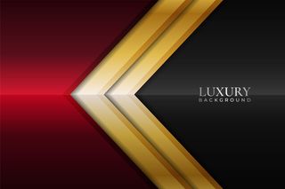 豪华背景极简箭头栗色与优雅的金色