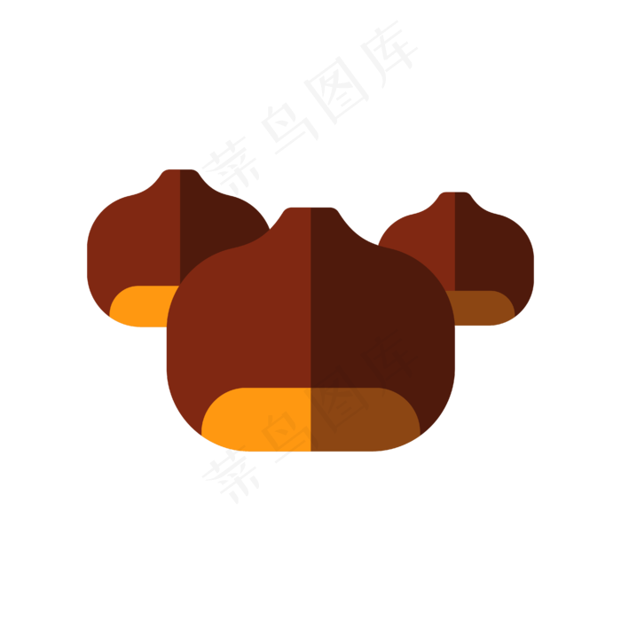 立秋卡通风美食矢量元素