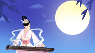 中秋佳节圆月当空中秋