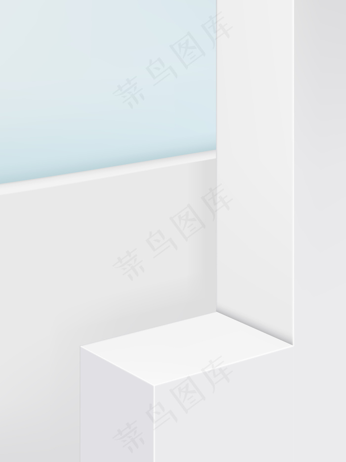 几何平台产品展示背景，粉彩。肖像画。