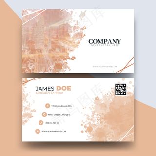 带照片的抽象名片模板
