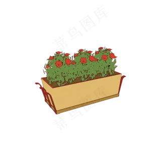 简约扁平卡通七夕情人节花朵花卉