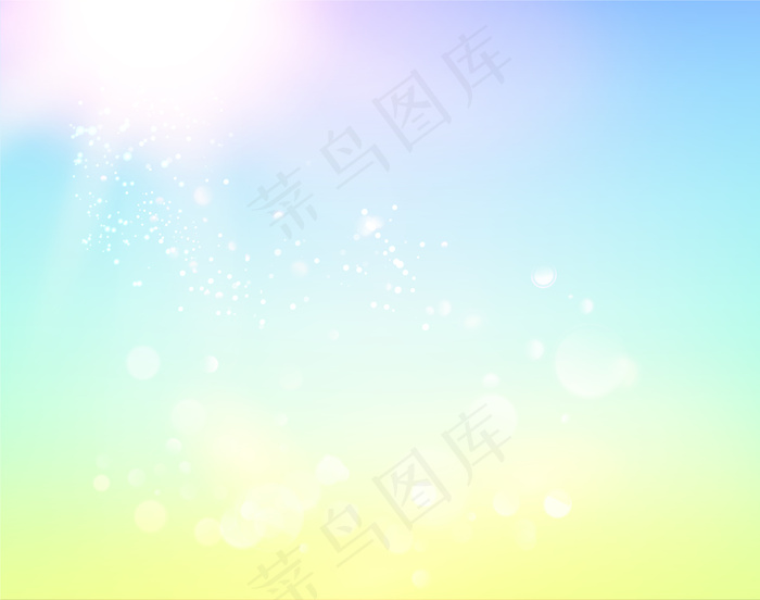 蓝天和抽象的光背景。eps,ai矢量模版下载