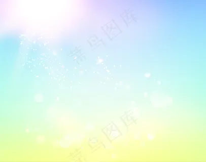 蓝天和抽象的光背景。 蓝天和抽象的光背景。