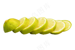 切片绿色青柠
