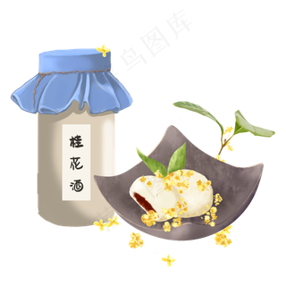 中秋桂花糕桂花酒