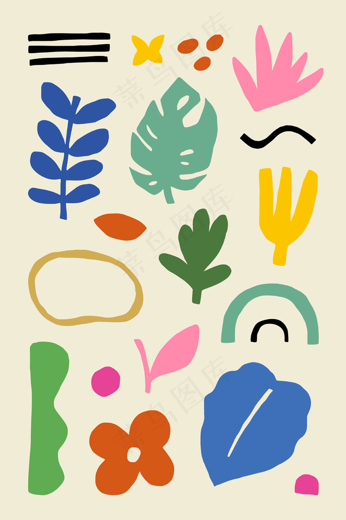 儿童热带设计元素