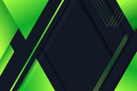 深色背景上的渐变几何图形