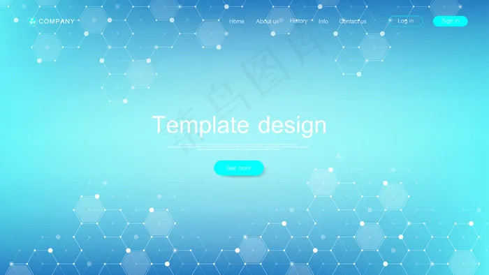 医疗登录页模板设计。摘要保健横幅banner模板。eps,ai矢量模版下载