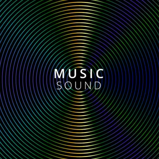 深色背景上的矢量插图音乐