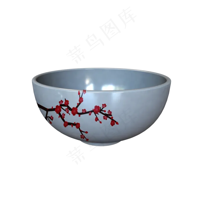 梅花立体瓷器碗配图(2000X2000(DPI:300))psd模版下载
