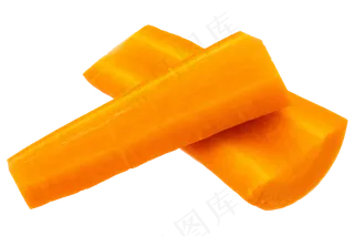 新鲜切片胡萝卜