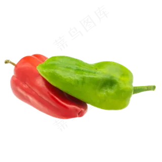 两个蔬菜辣椒