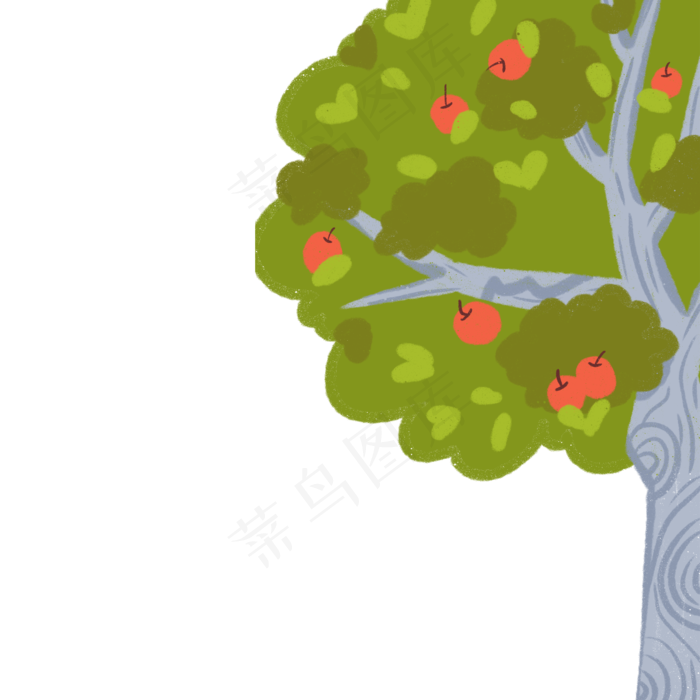 卡通苹果树PNG下载