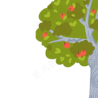 卡通苹果树PNG下载