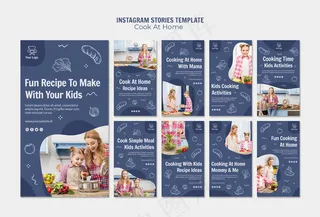 家庭烹饪模板故事