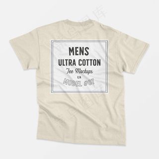 男式超纯棉T恤模型样机