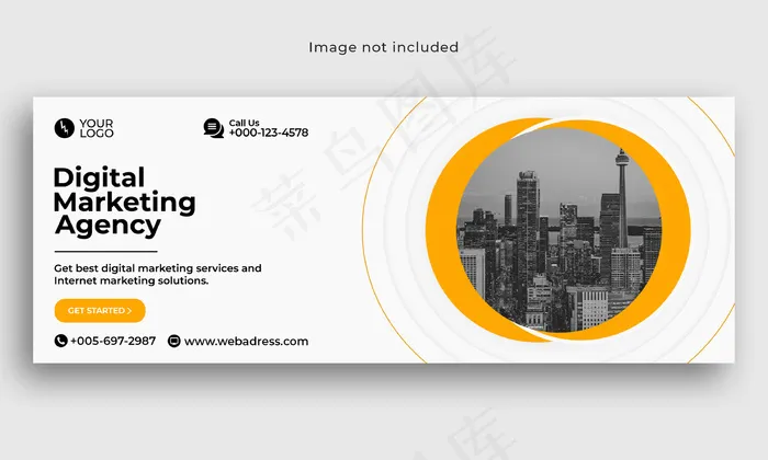 数字营销业务facebook封面模板psd模版下载