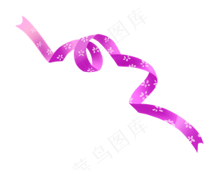 七夕情人节爱情彩带装饰免抠png