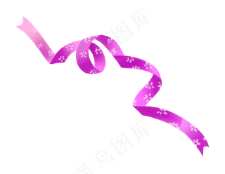 七夕情人节爱情彩带装饰免抠png