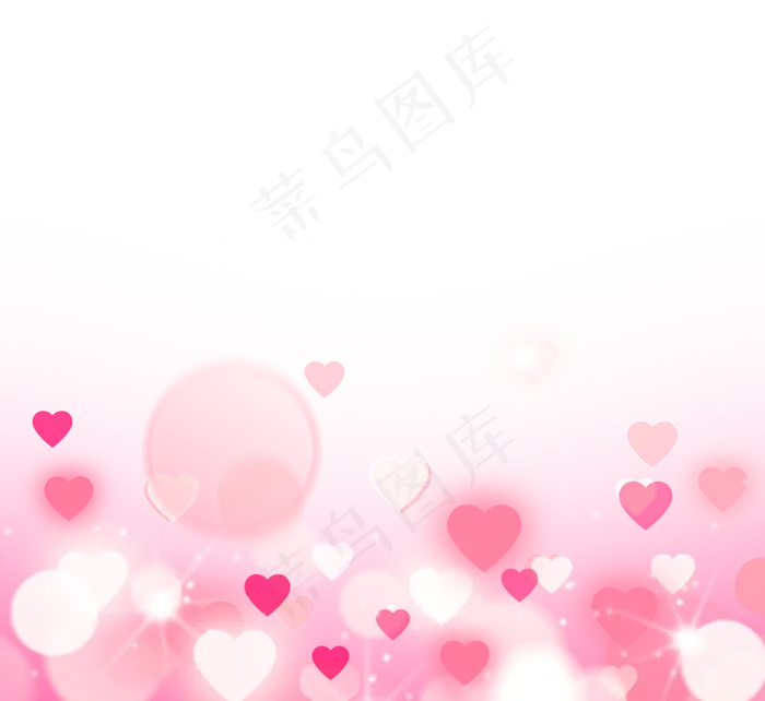 情人节粉色爱泡泡边框(2500X2500(DPI:300))psd模版下载