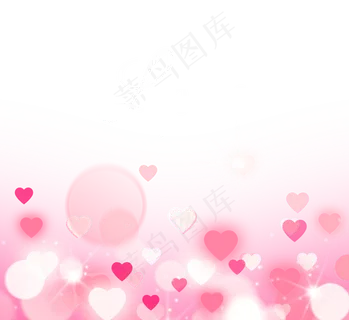 情人节粉色爱泡泡边框