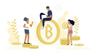 比特币区块链加密货币概念。