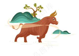 2021新年国潮牛年