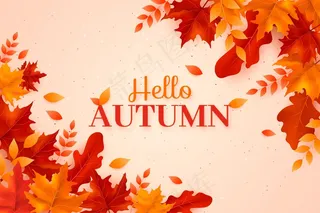 美丽的秋叶阴影真实的背景