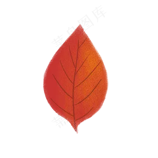 红色叶子秋天叶子元素