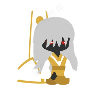 卖萌搞怪白无常妖魔鬼怪元素