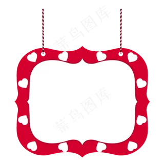 七夕情人节白色爱心挂牌