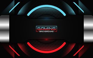 抽象的未来轻红色和蓝色游戏背景