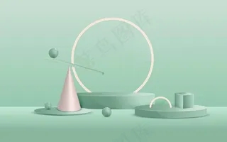 3d 抽象场景背景