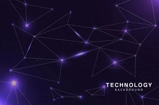 紫色科技背景真棒