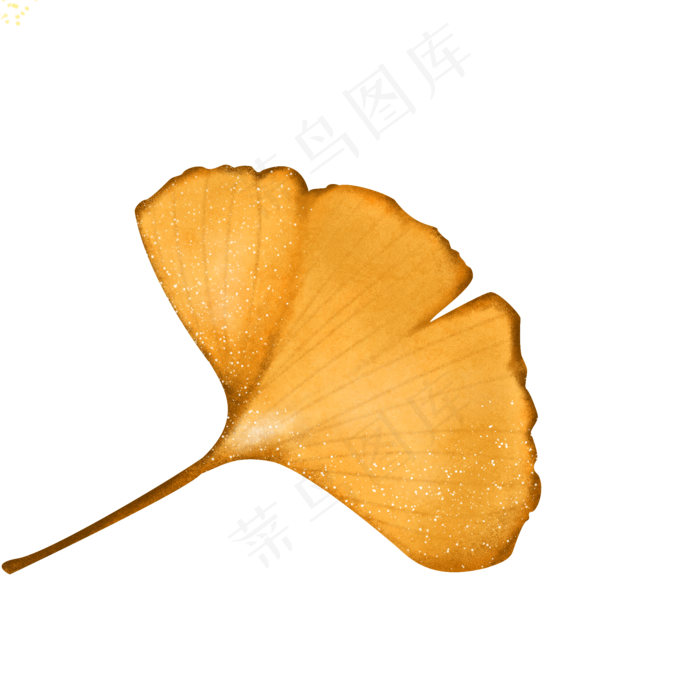 黄色秋天落叶枯叶枯枝败叶手绘简(2000X2000(DPI:300))psd模版下载