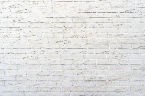 白砖墙。白填充砖的质地