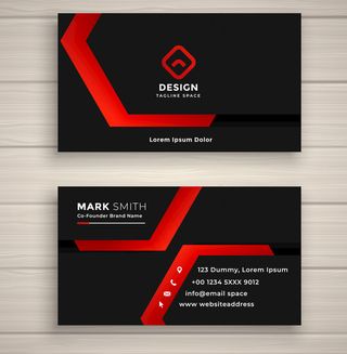 大气时尚创意名片设计模板