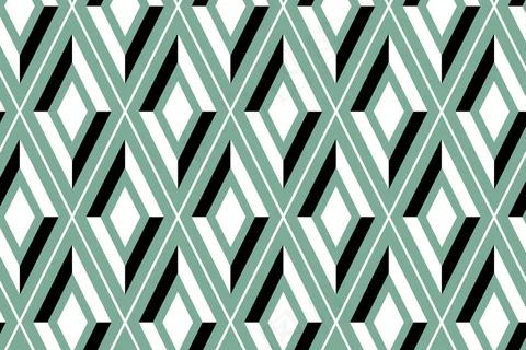 明亮的绿色无缝几何图案背景矢量 明亮的绿色无缝几何图案背景矢量